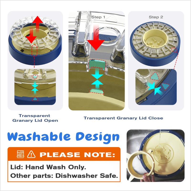 Anti-Gulp Rotating Dog Feeder