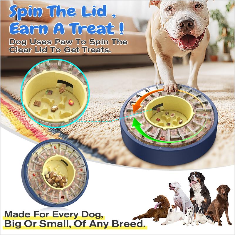 Anti-Gulp Rotating Dog Feeder