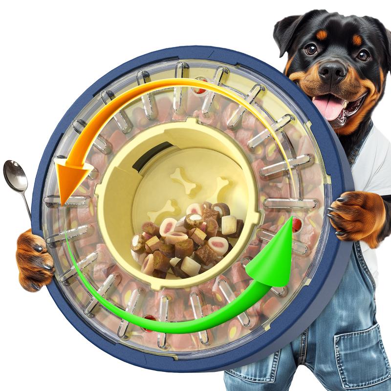 Anti-Gulp Rotating Dog Feeder